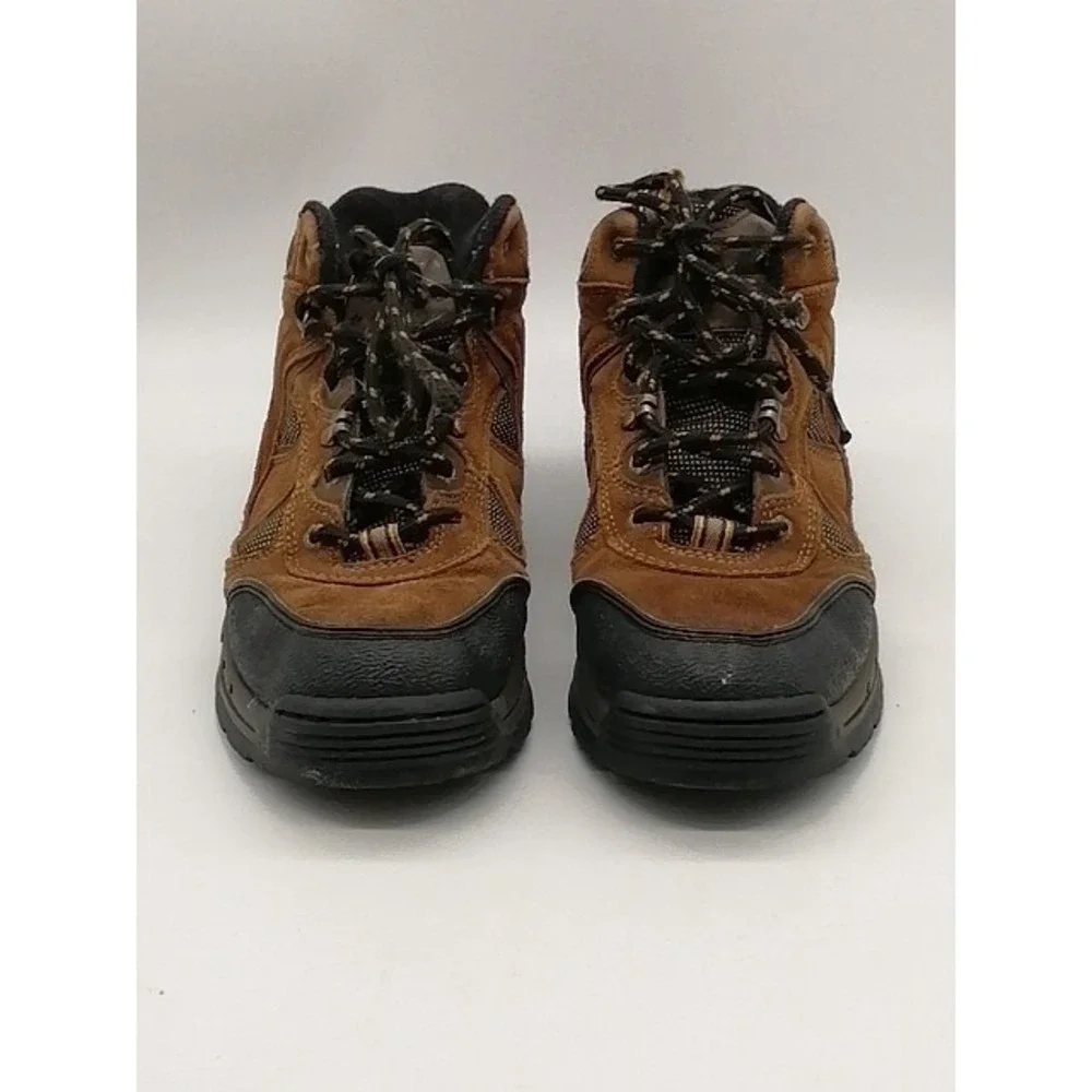 Cherokee Boots Mens Brown 7 Leather Hiking Shoe Work Chore Mid Top 093081379